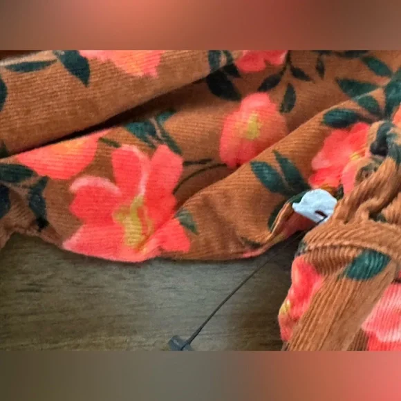 Sonoma Orange Floral Top 1x - Picture 6 of 7